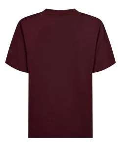 Dames T-shirt bordeaux