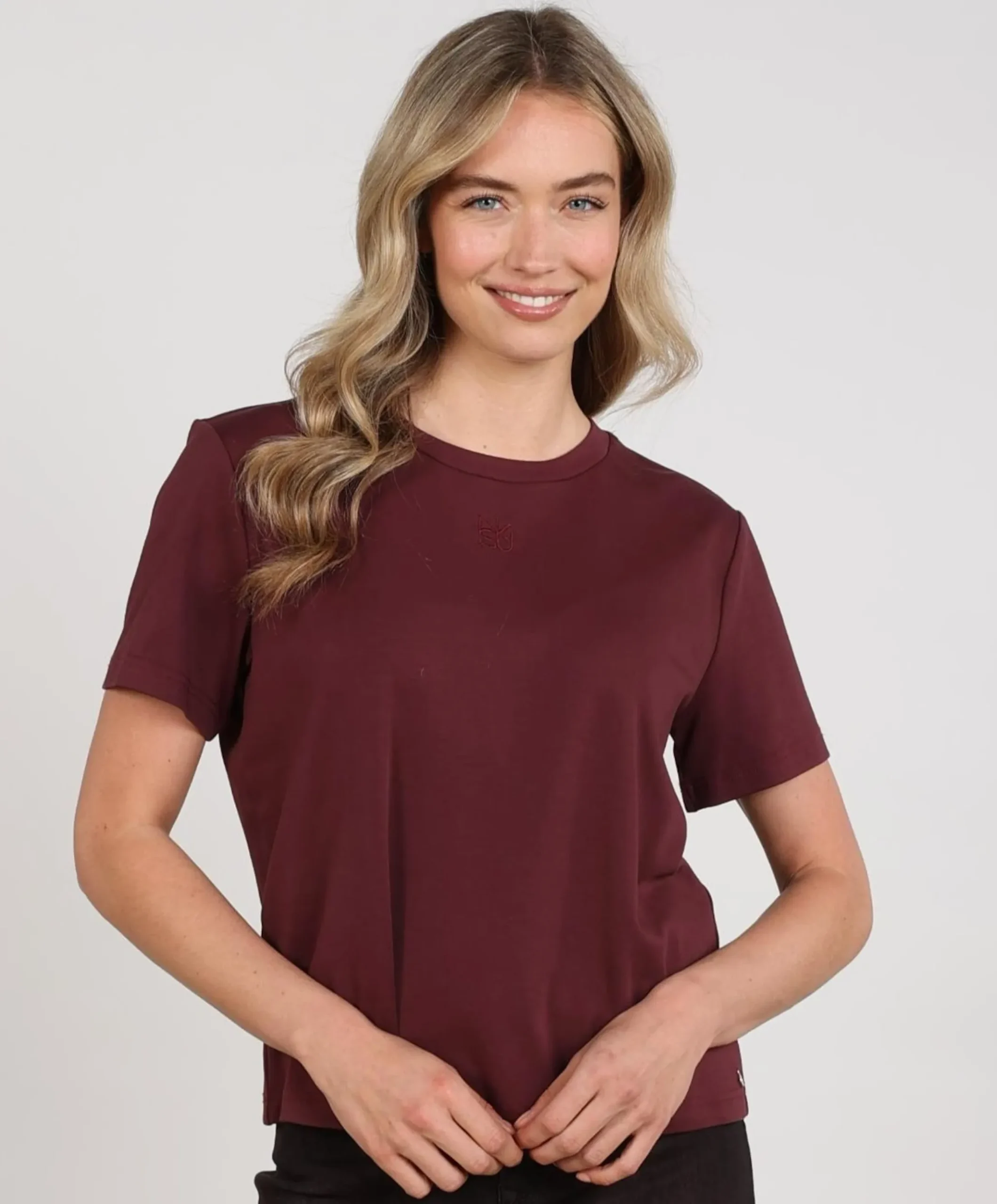 Dames T-shirt bordeaux