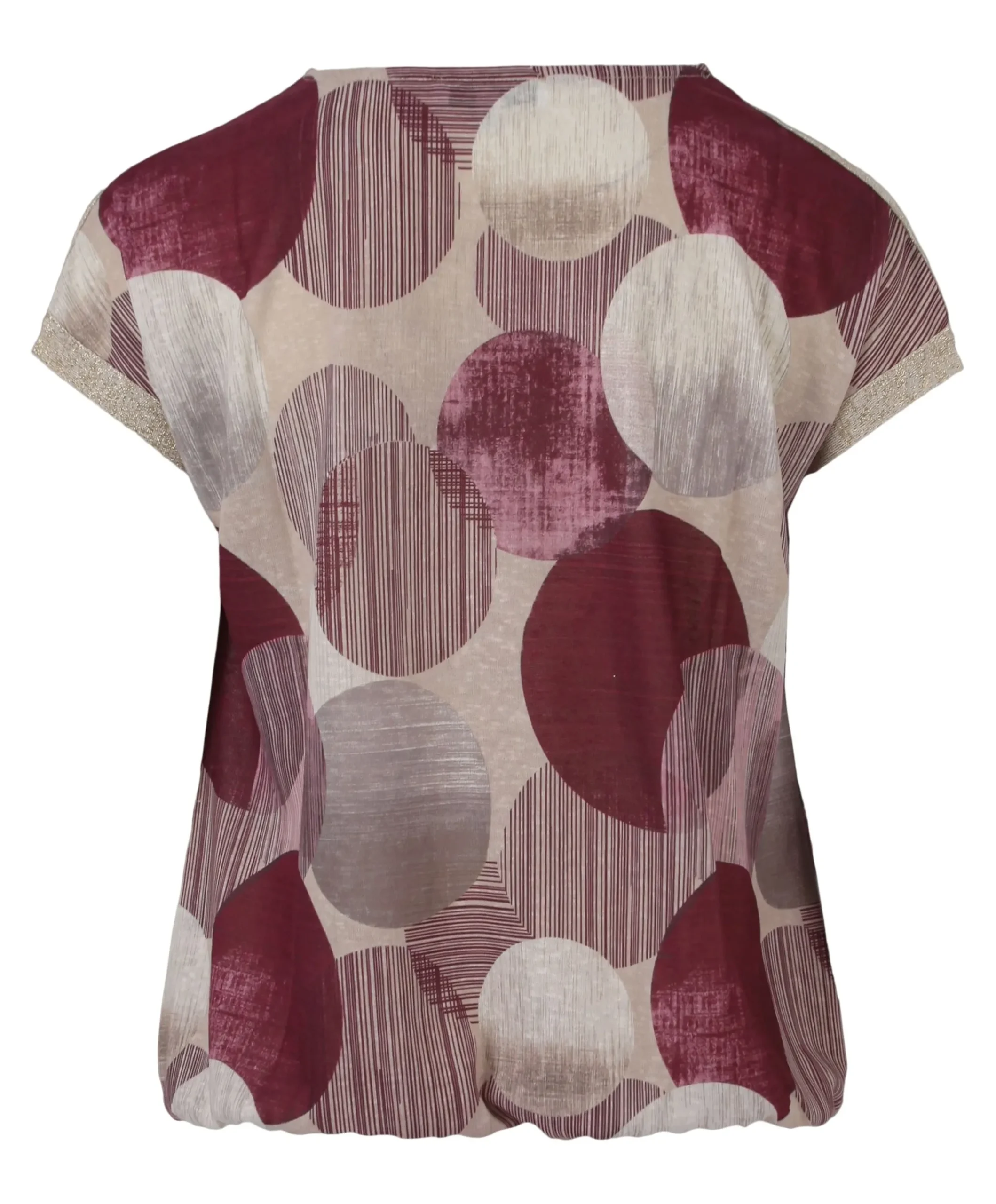 Dames T-shirt bordeaux