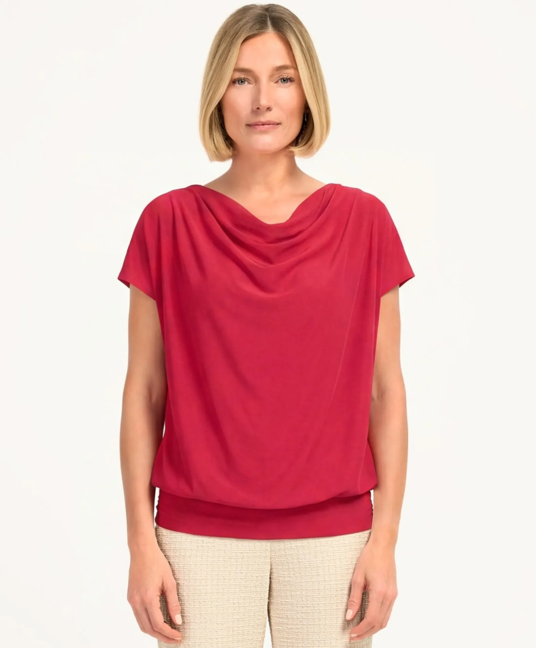 Dames T-shirt bordeaux