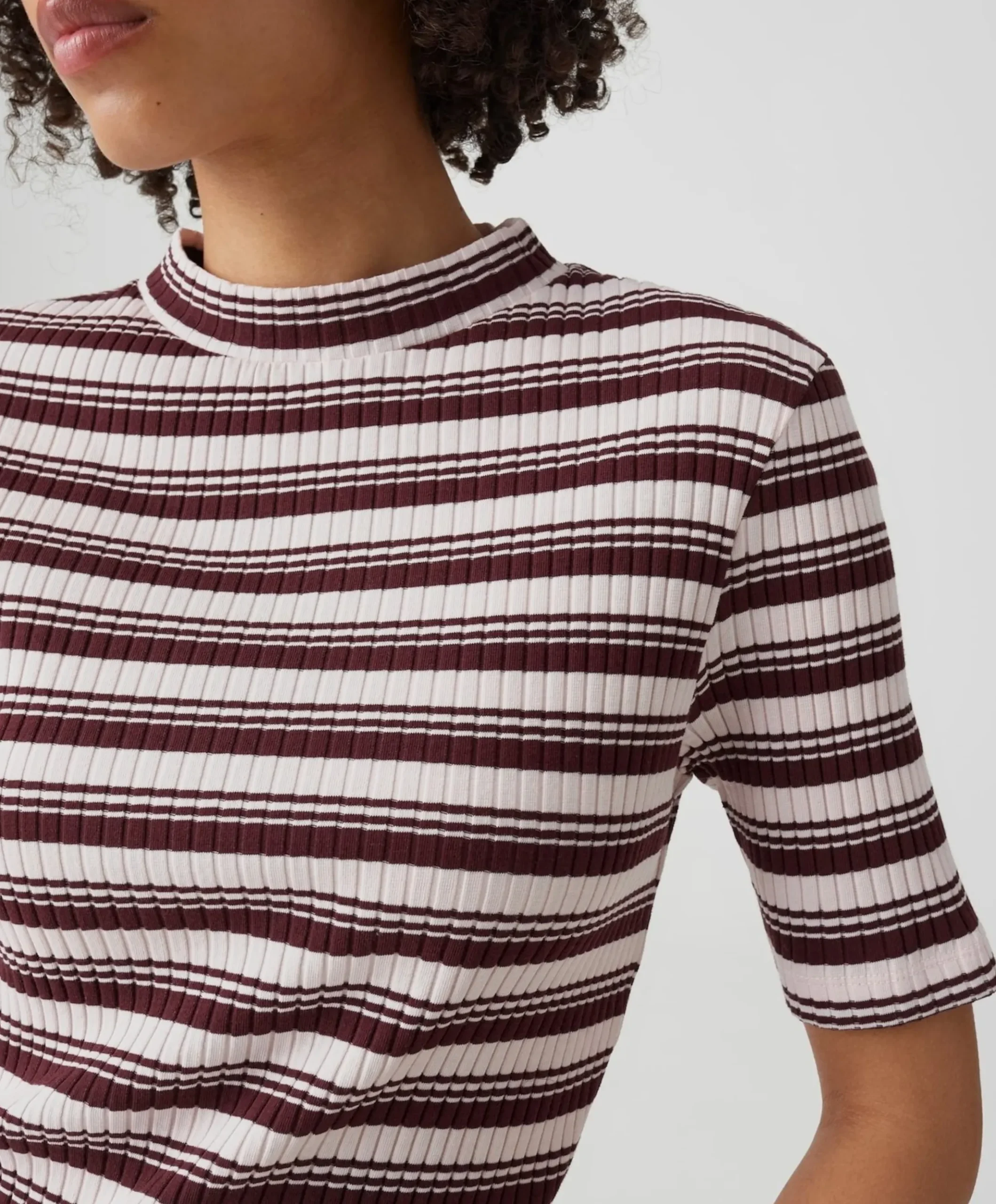 Dames T-shirt bordeaux