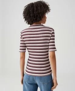 Dames T-shirt bordeaux