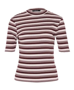 Dames T-shirt bordeaux