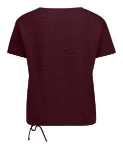 Dames T-shirt bordeaux