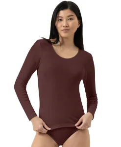 Dames T-shirt bordeaux