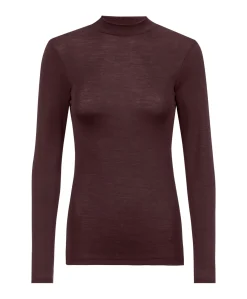 Dames T-shirt bordeaux