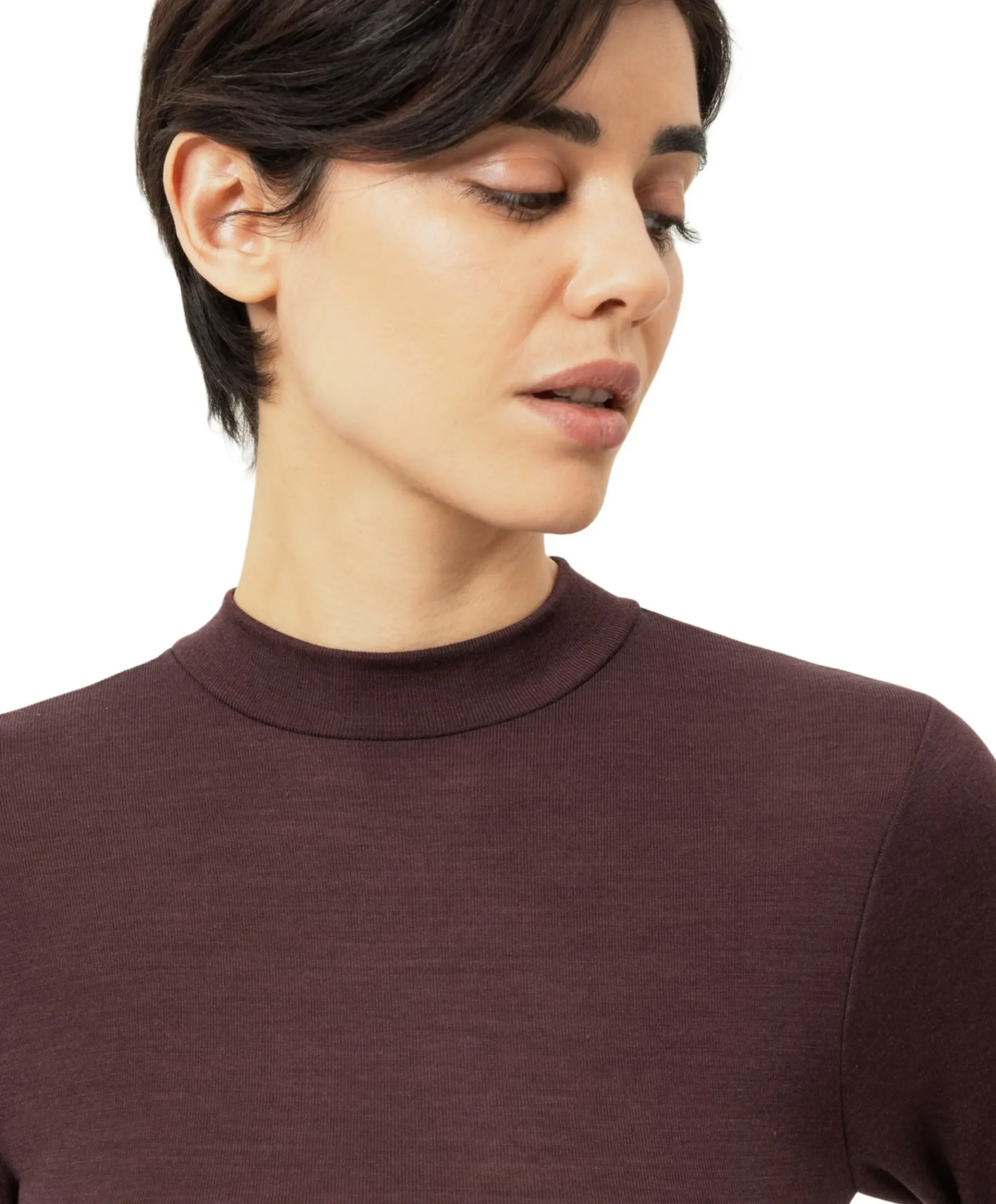 Dames T-shirt bordeaux