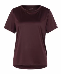 Dames t-shirt bordeaux