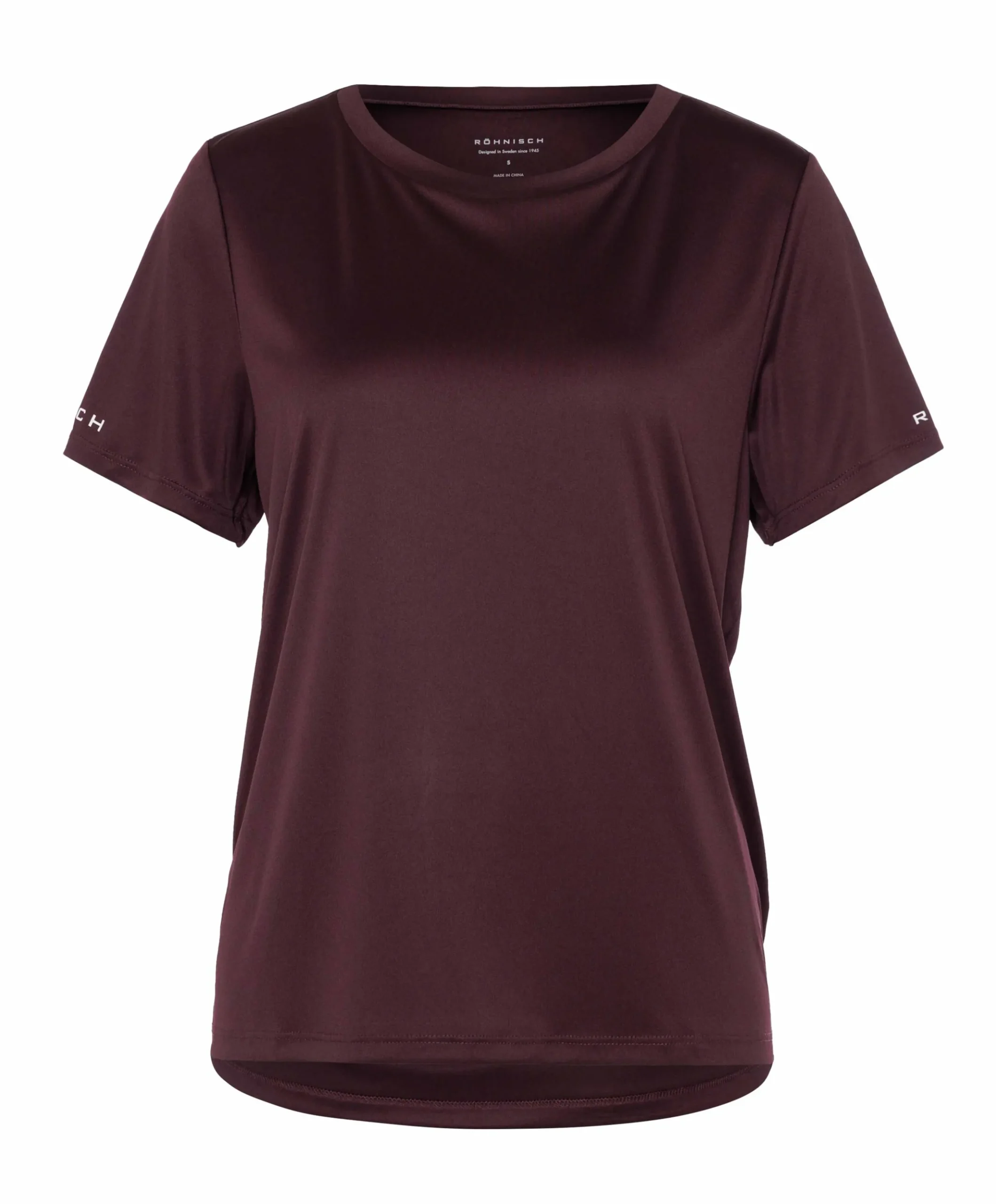 Dames t-shirt bordeaux