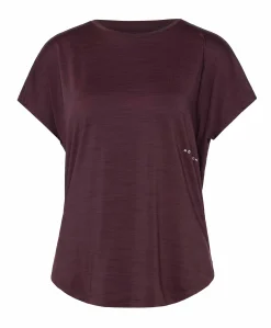 Dames t-shirt bordeaux