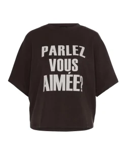 Dames T-shirt bruin