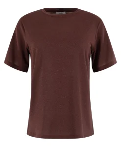 Dames T-shirt bruin