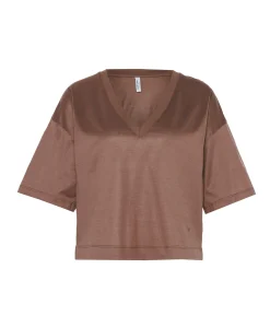 Dames T-shirt bruin