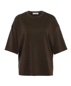 Dames T-shirt bruin