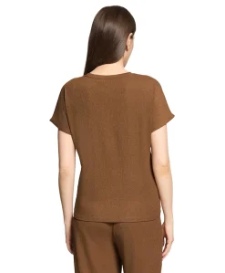 Dames T-shirt bruin