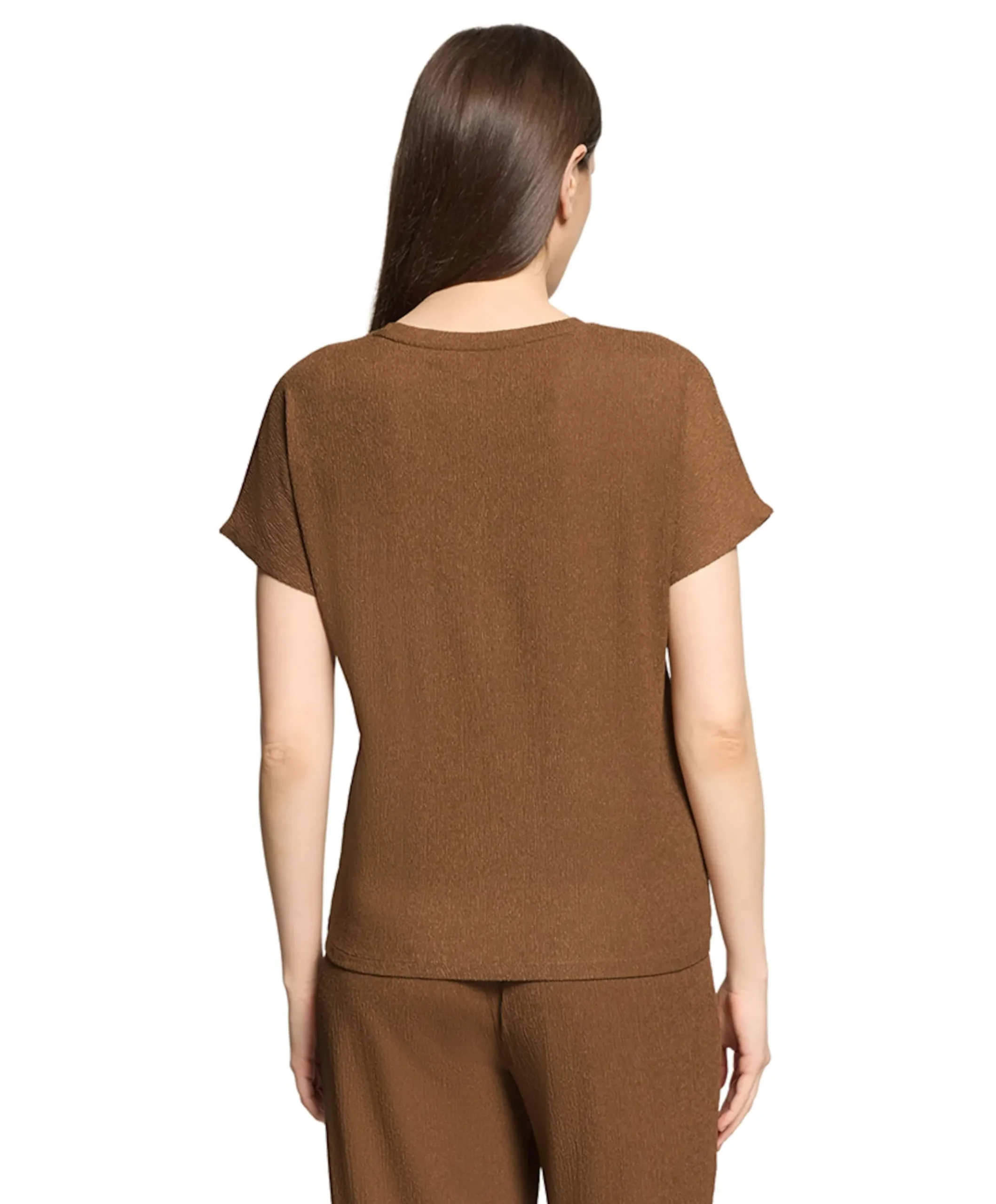 Dames T-shirt bruin