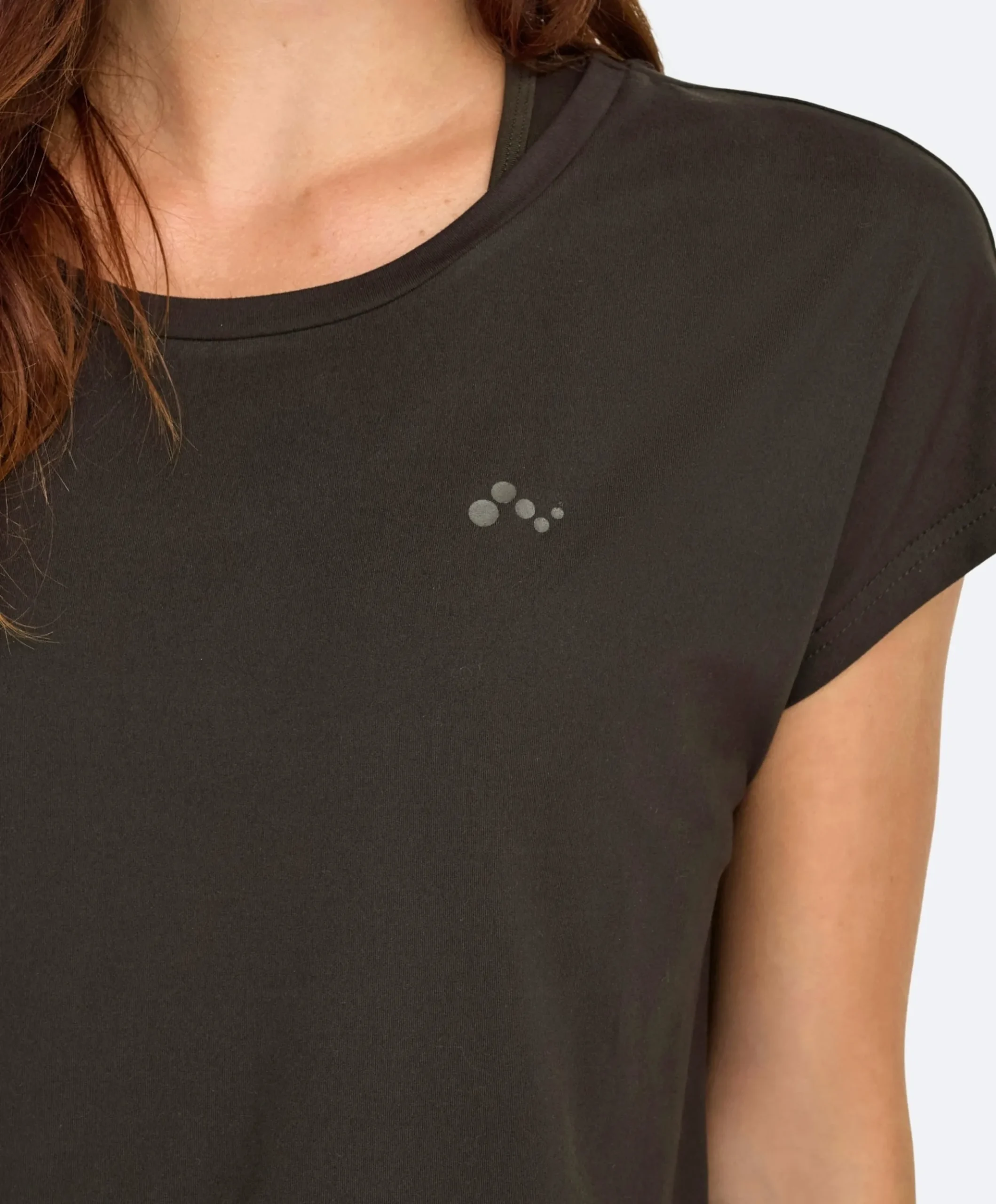 Dames t-shirt bruin