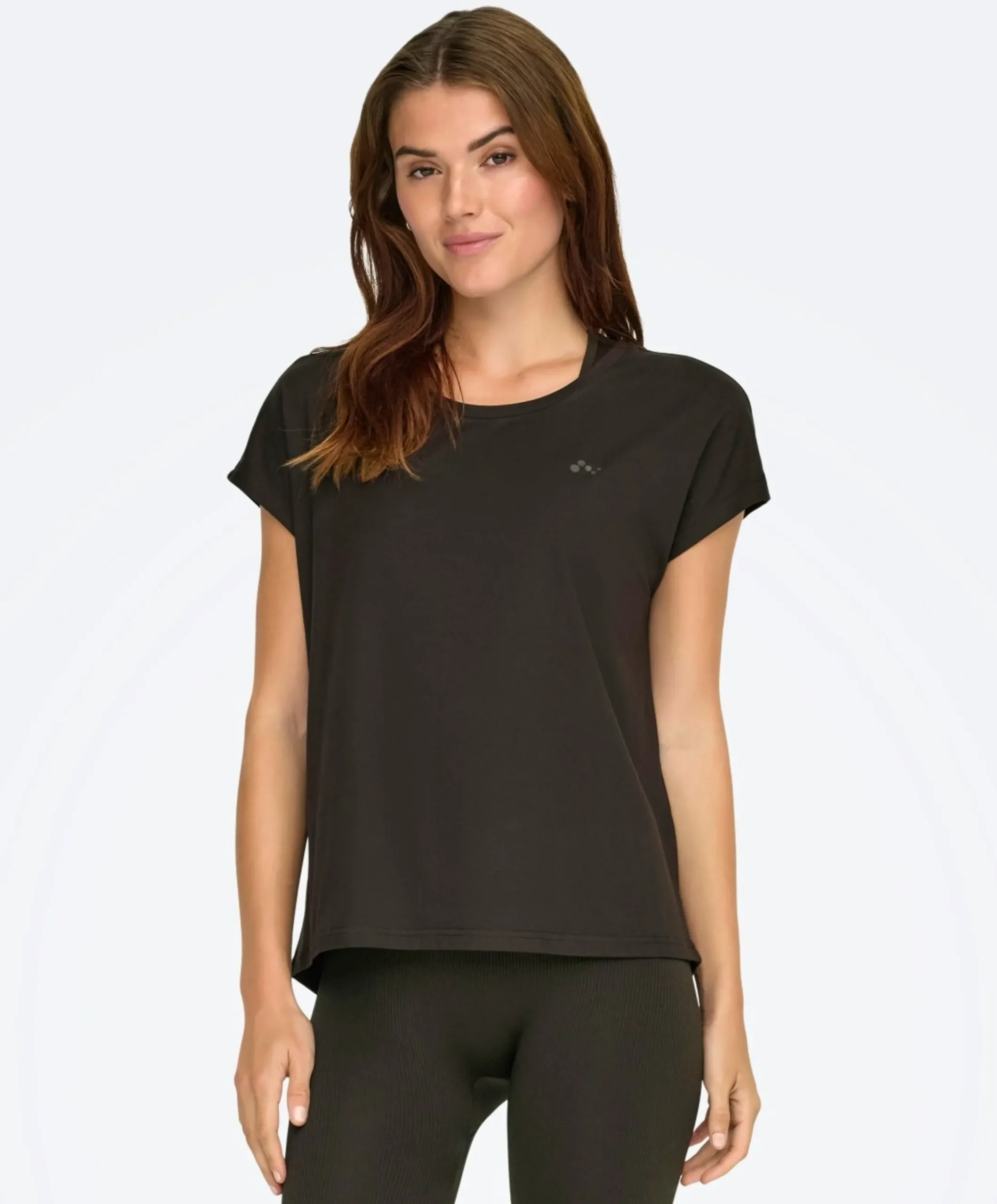 Dames t-shirt bruin