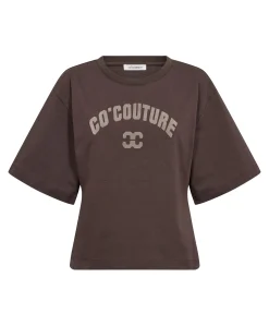 Dames T-shirt bruin