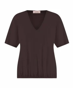 Dames T-shirt bruin