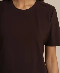 Dames T-shirt bruin