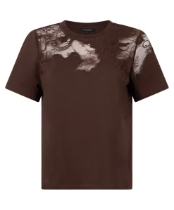 Dames T-shirt bruin