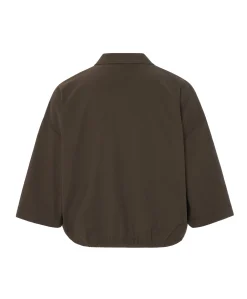 Dames T-shirt bruin