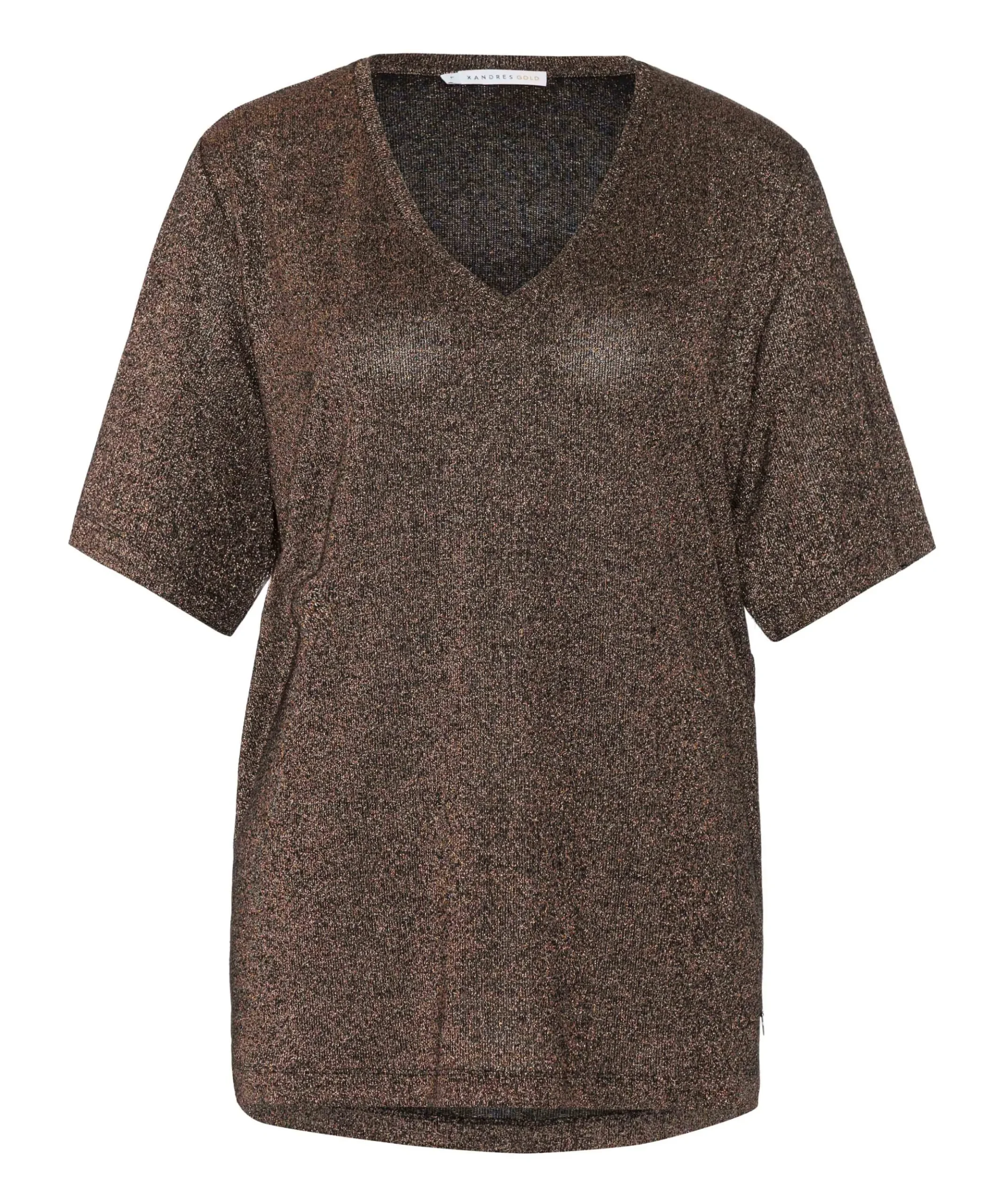 Dames T-shirt bruin