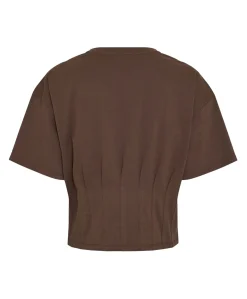 Dames T-shirt bruin