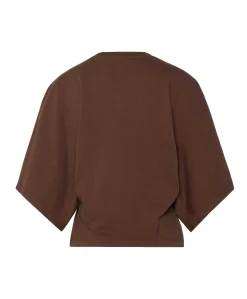 Dames T-shirt bruin