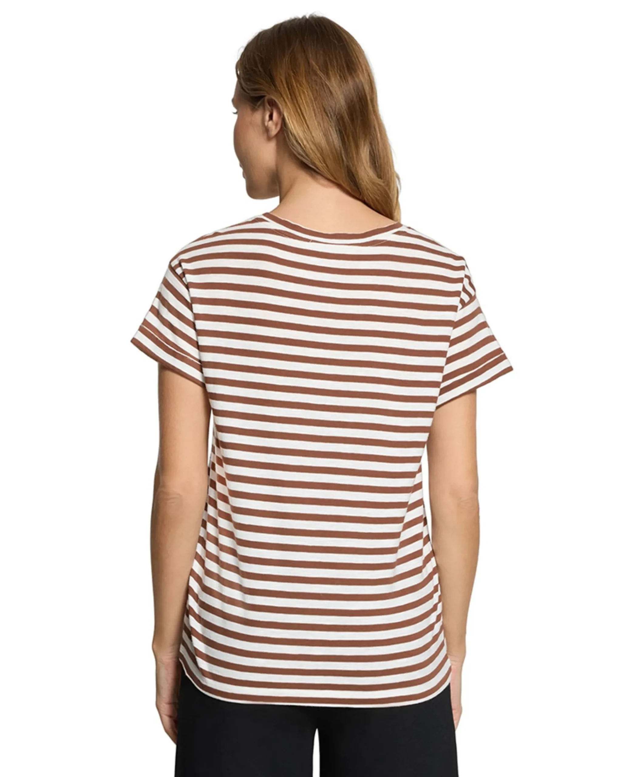 Dames T-shirt bruin