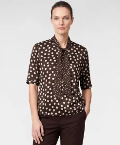 Dames T-shirt bruin