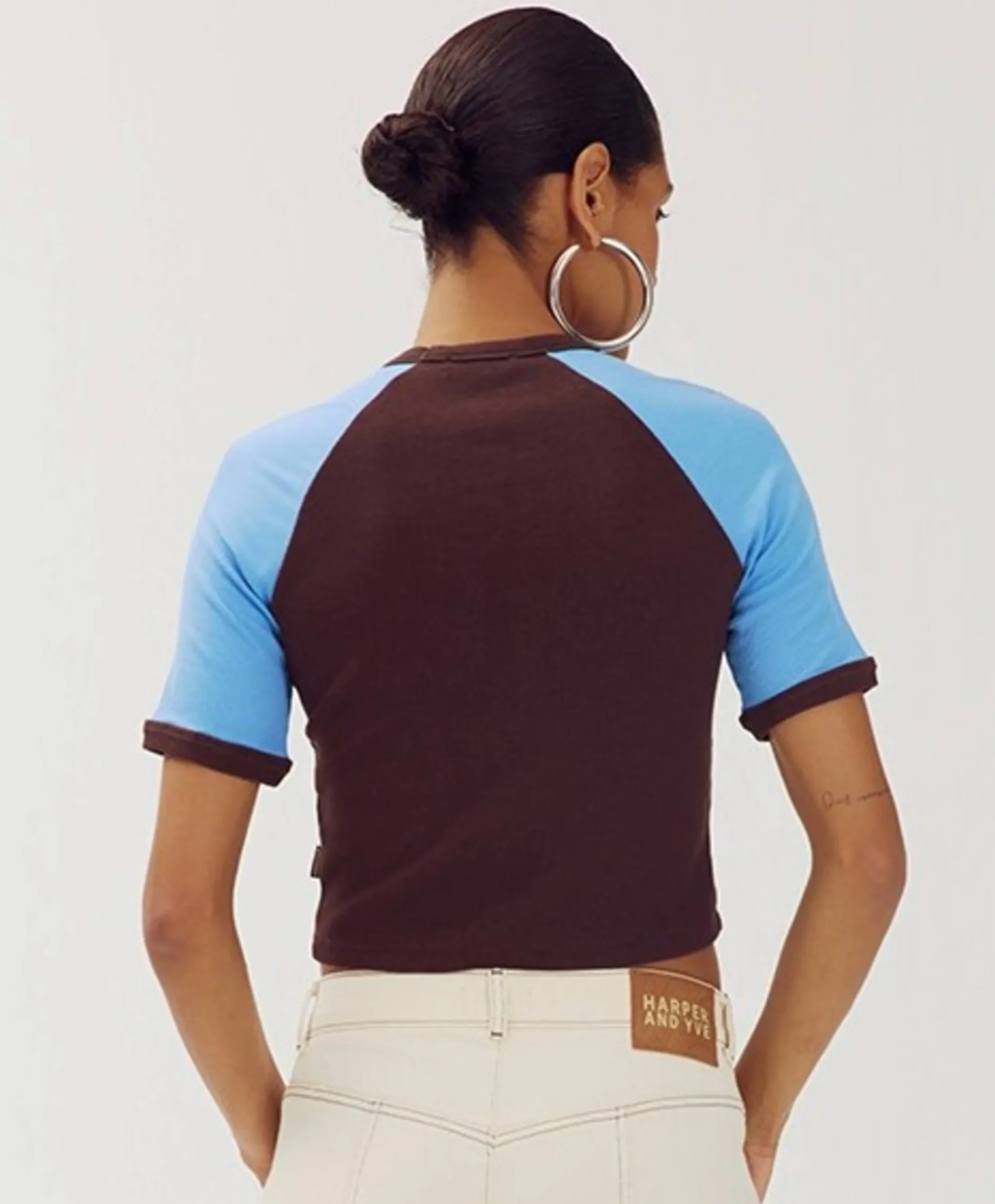 Dames T-shirt bruin