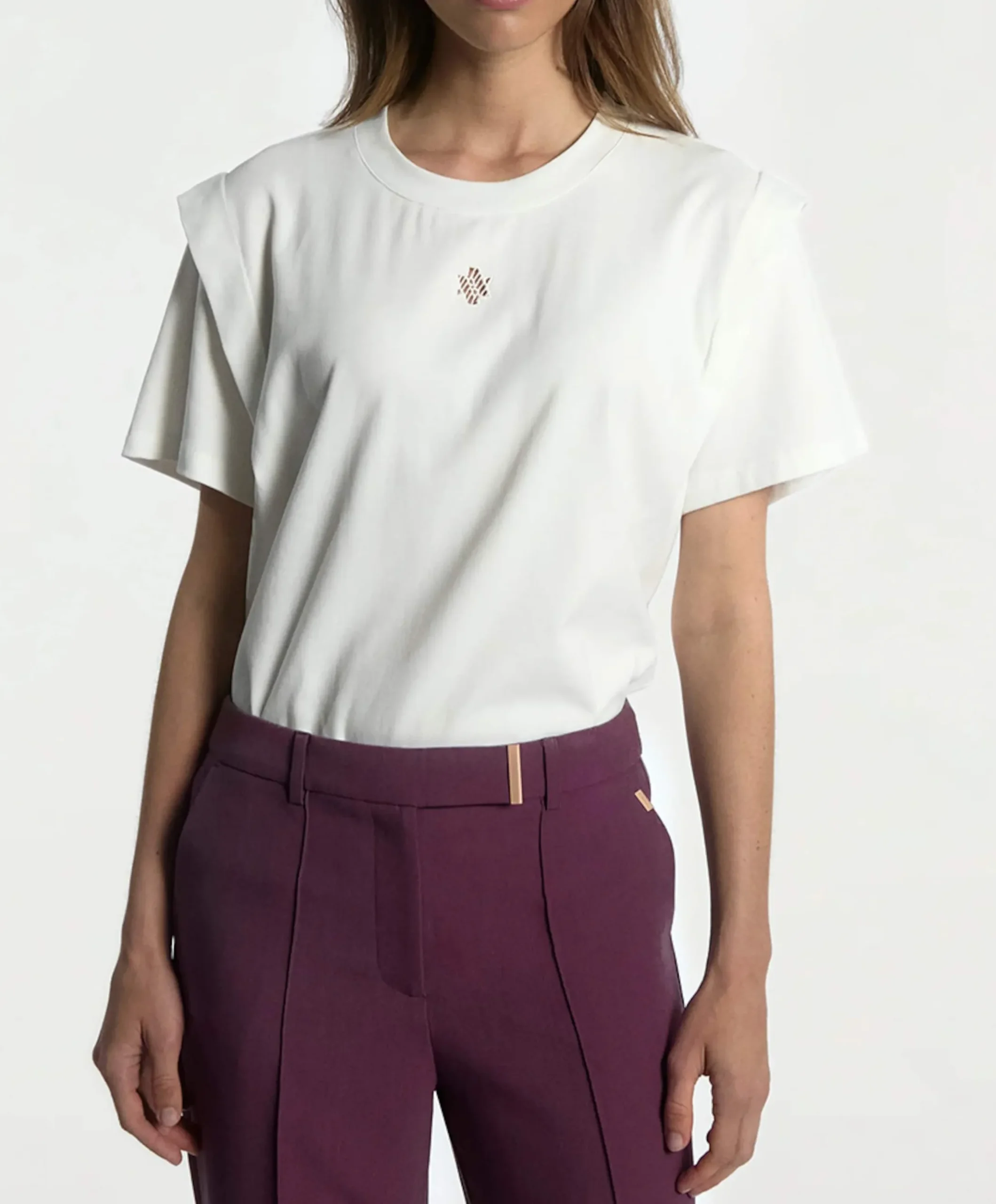 Dames T-shirt ecru