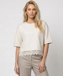 Dames T-shirt ecru