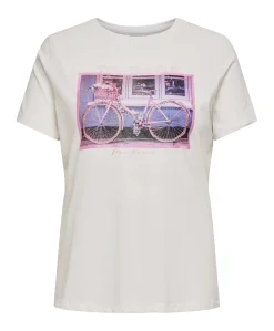 Dames T-shirt ecru