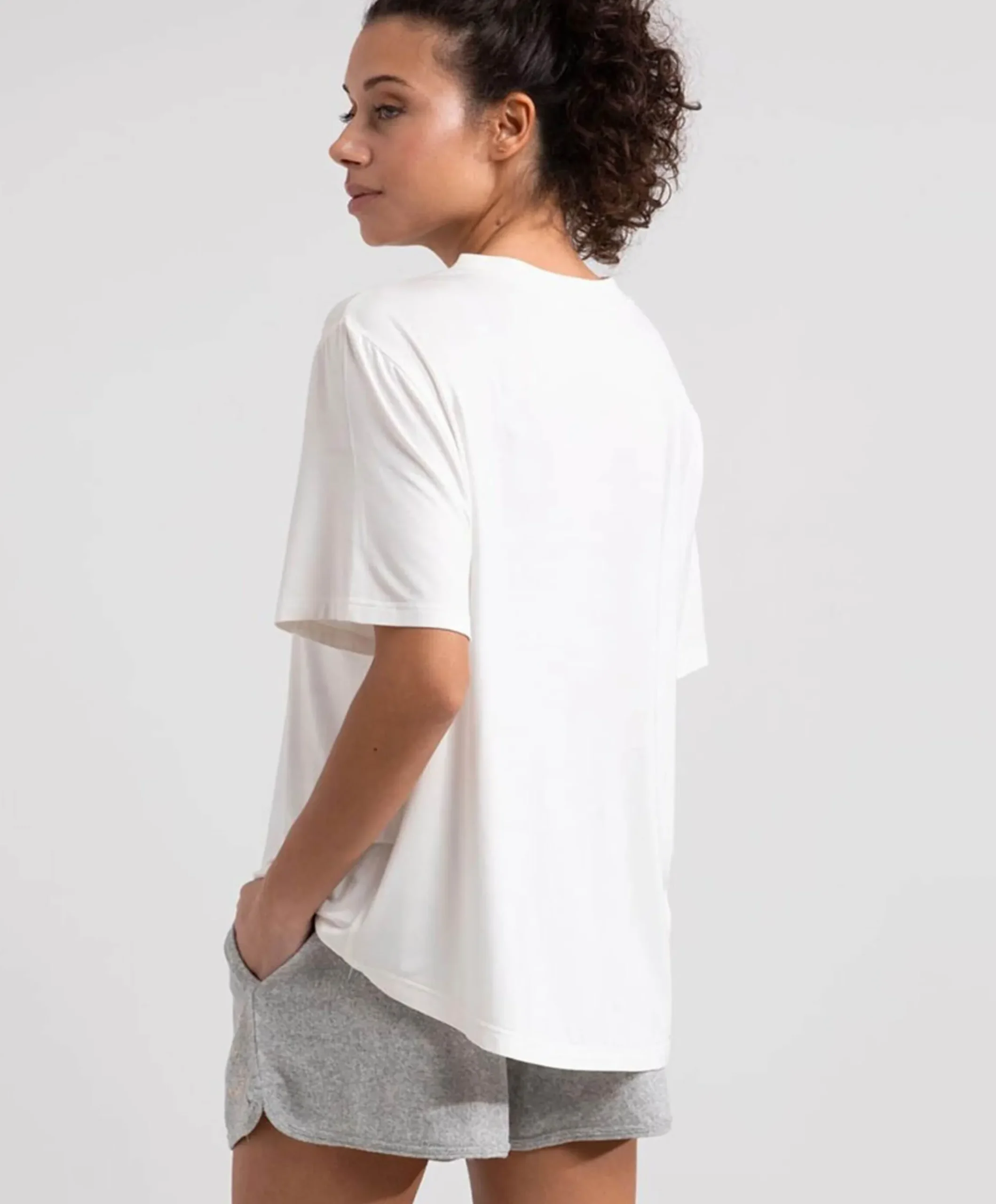 Dames T-shirt ecru