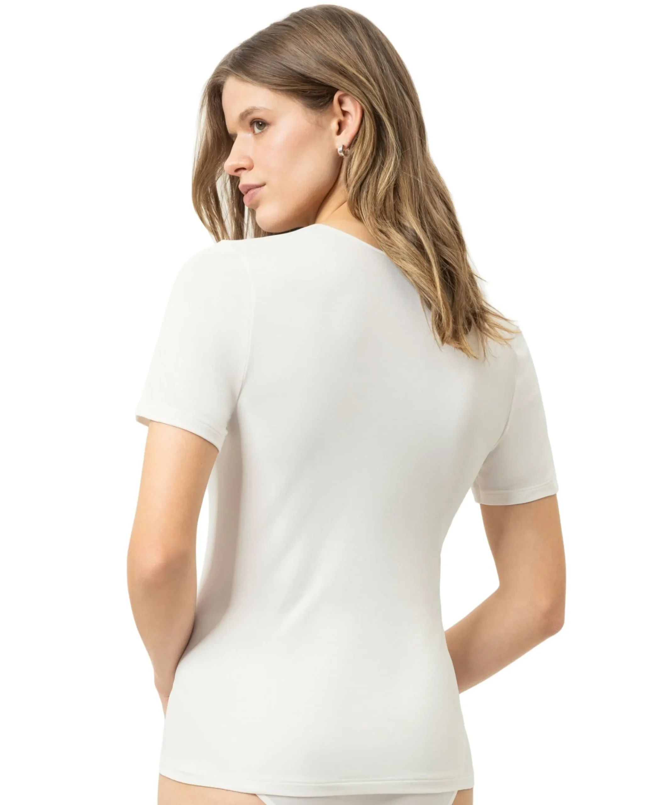 Dames T-shirt ecru