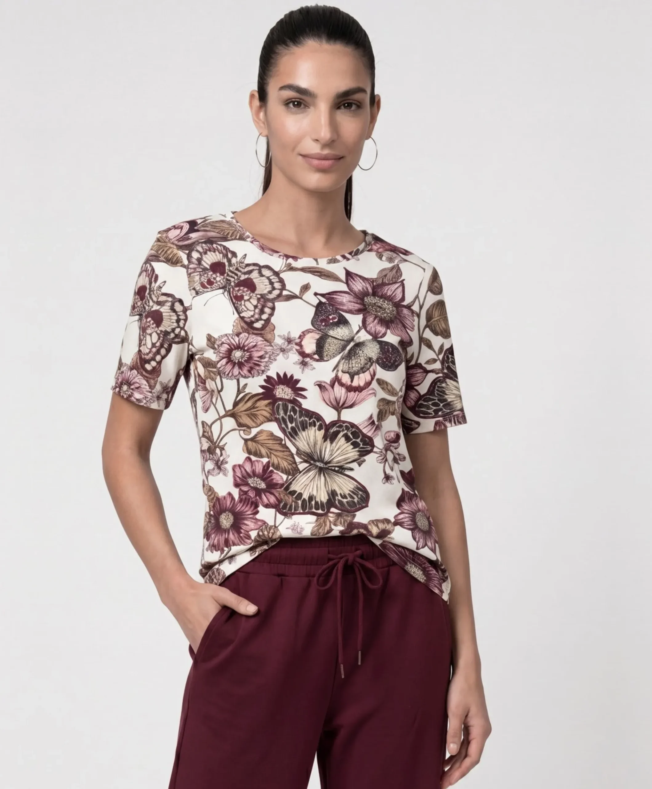 Dames T-shirt ecru