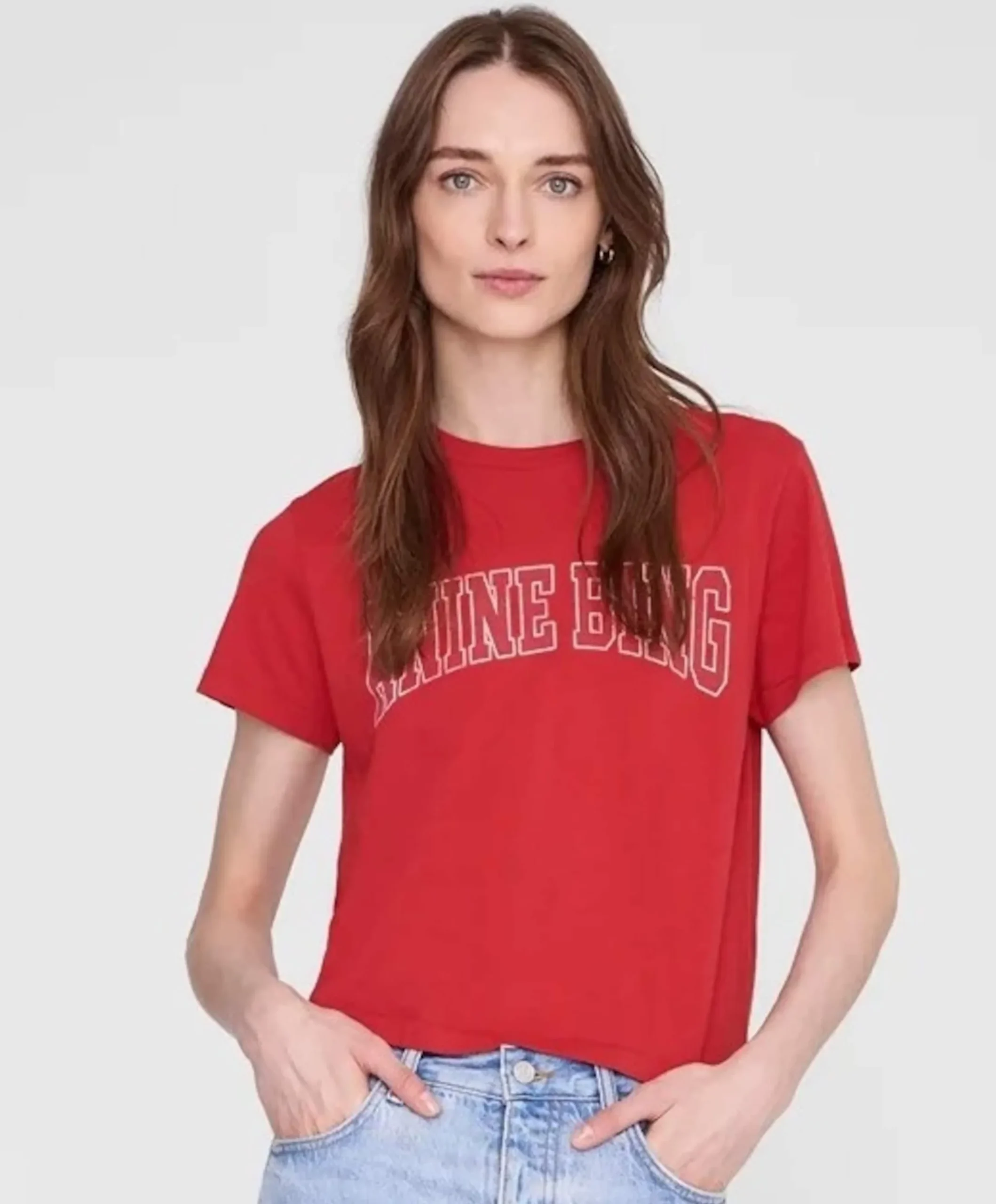 Dames T-shirt rood