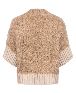 Dames vest beige