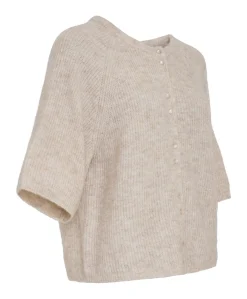 Dames vest beige