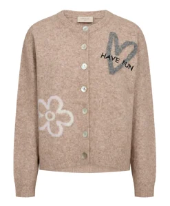 Dames vest beige