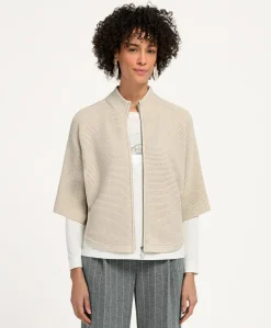 Dames vest beige