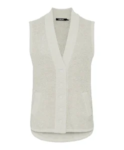 Dames vest beige