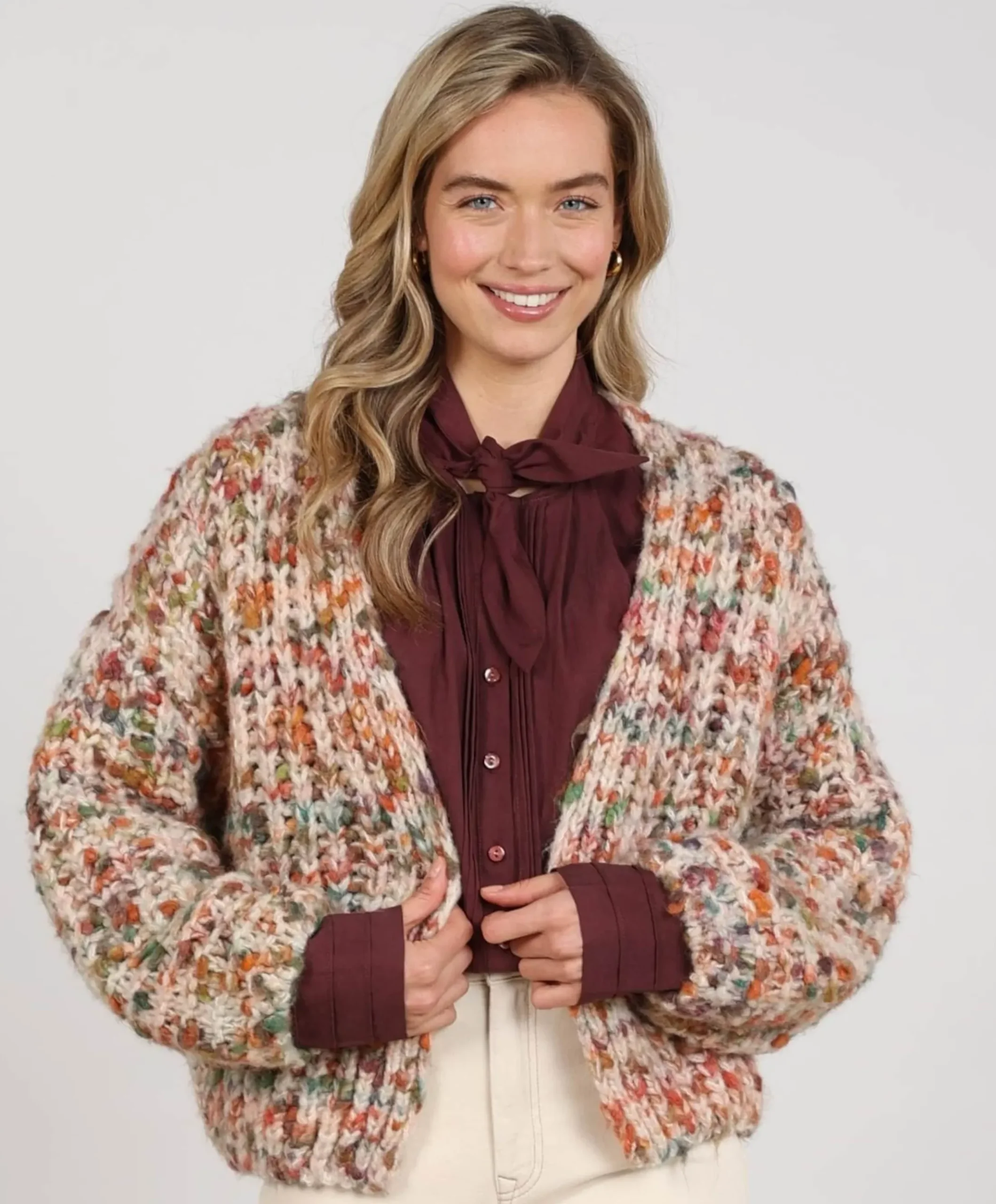 Dames vest beige