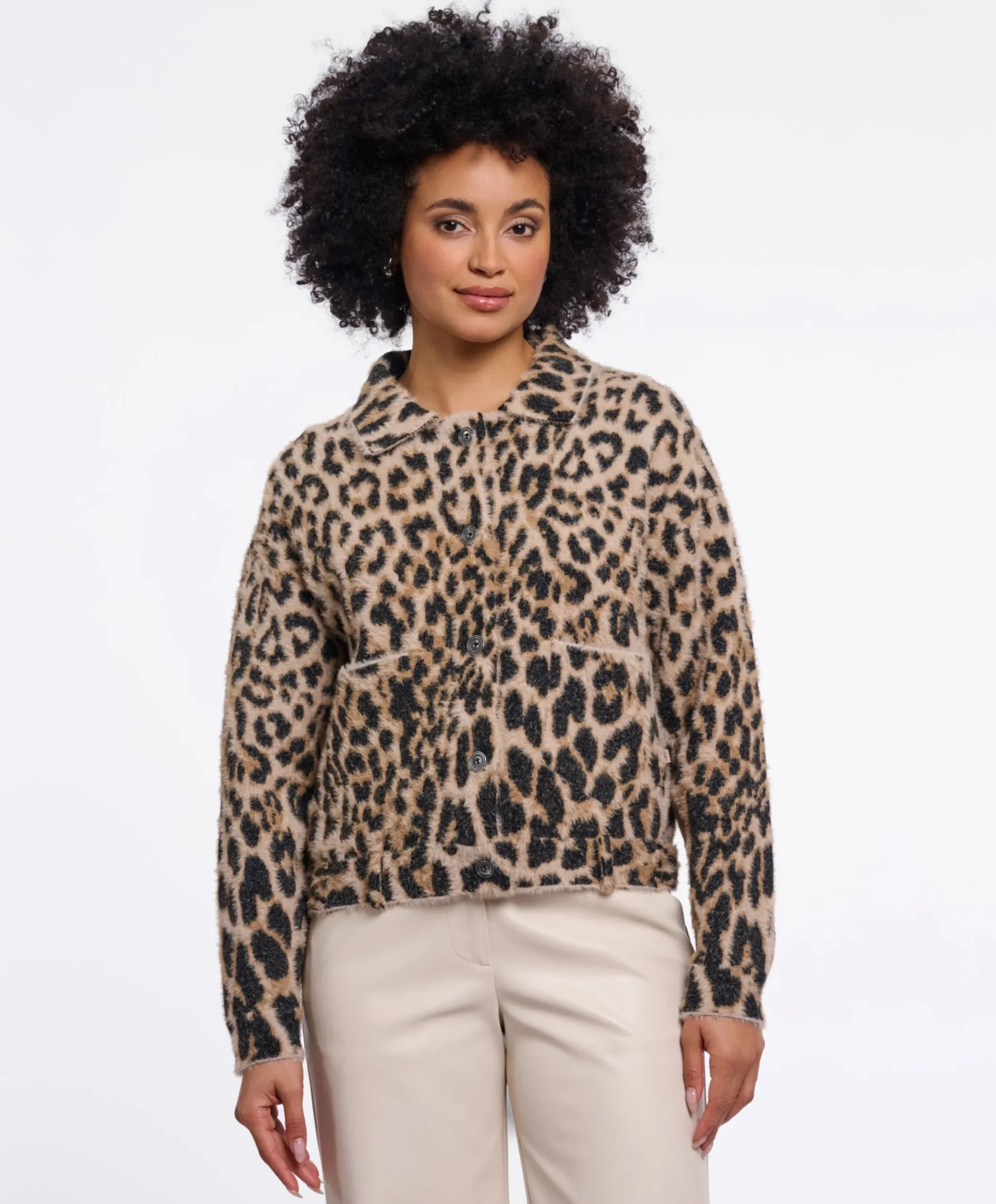Dames vest beige