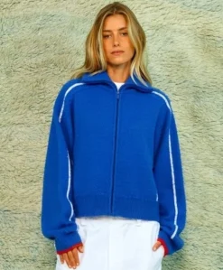 Dames vest blauw