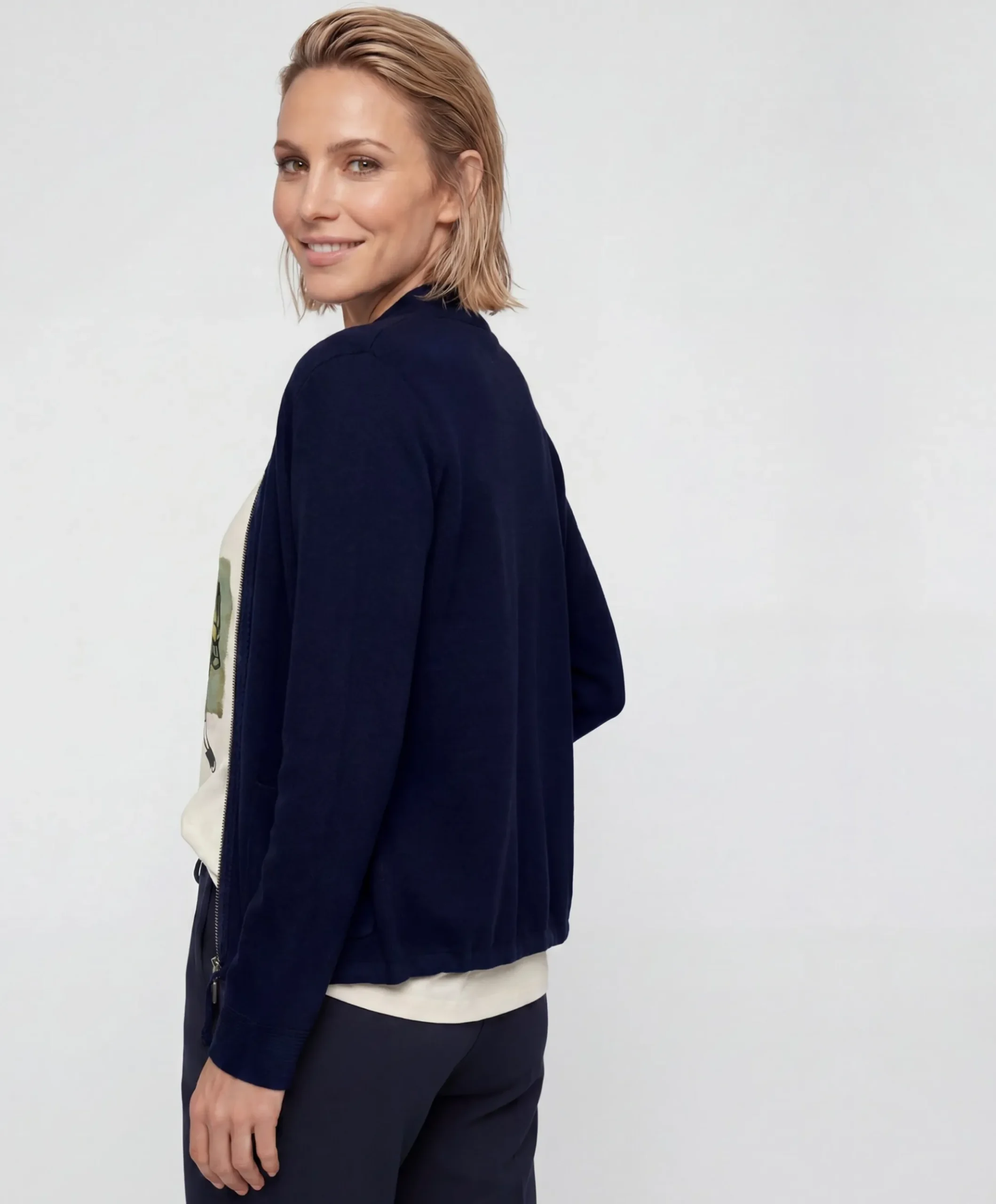 Dames vest blauw