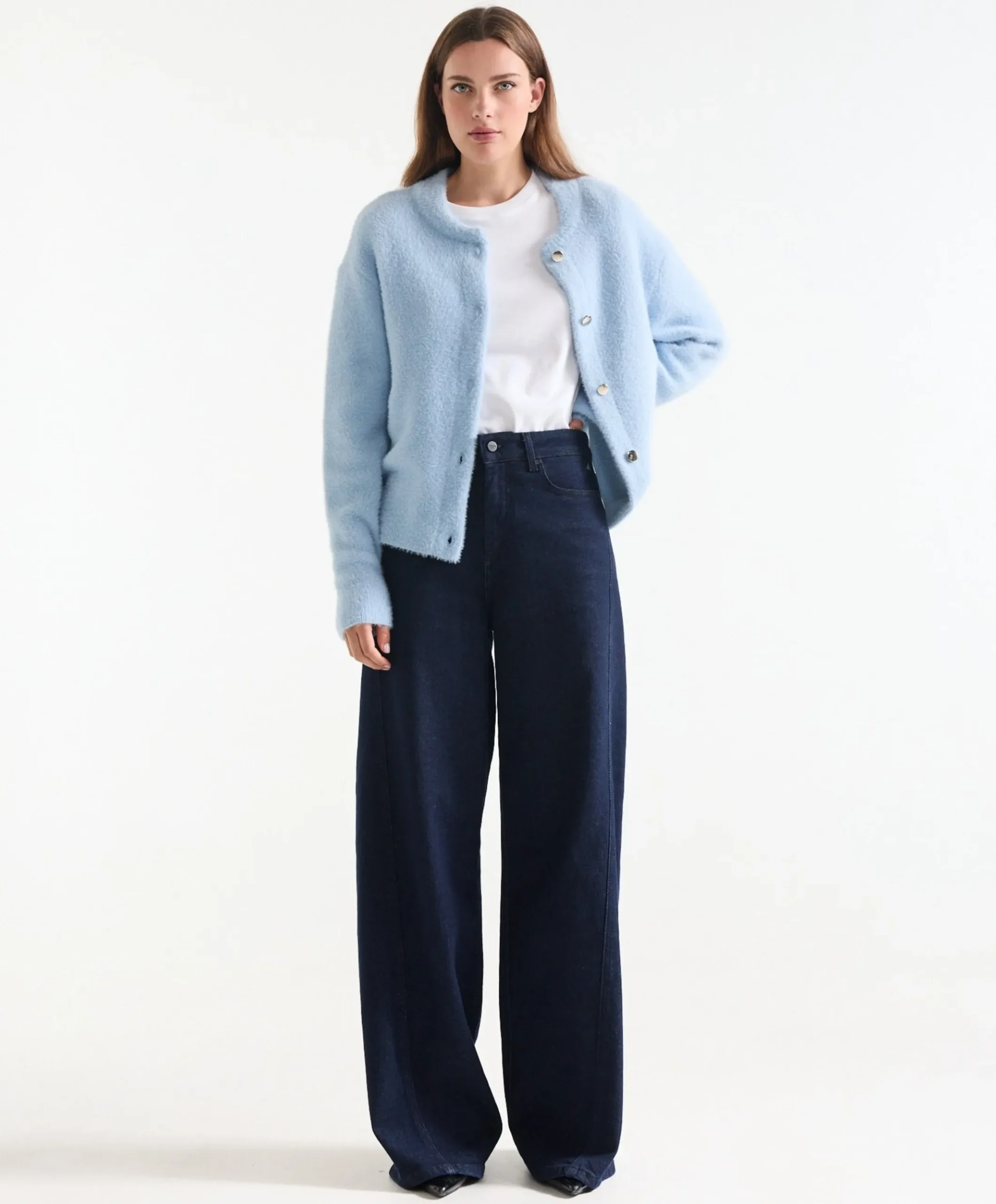 Dames vest blauw